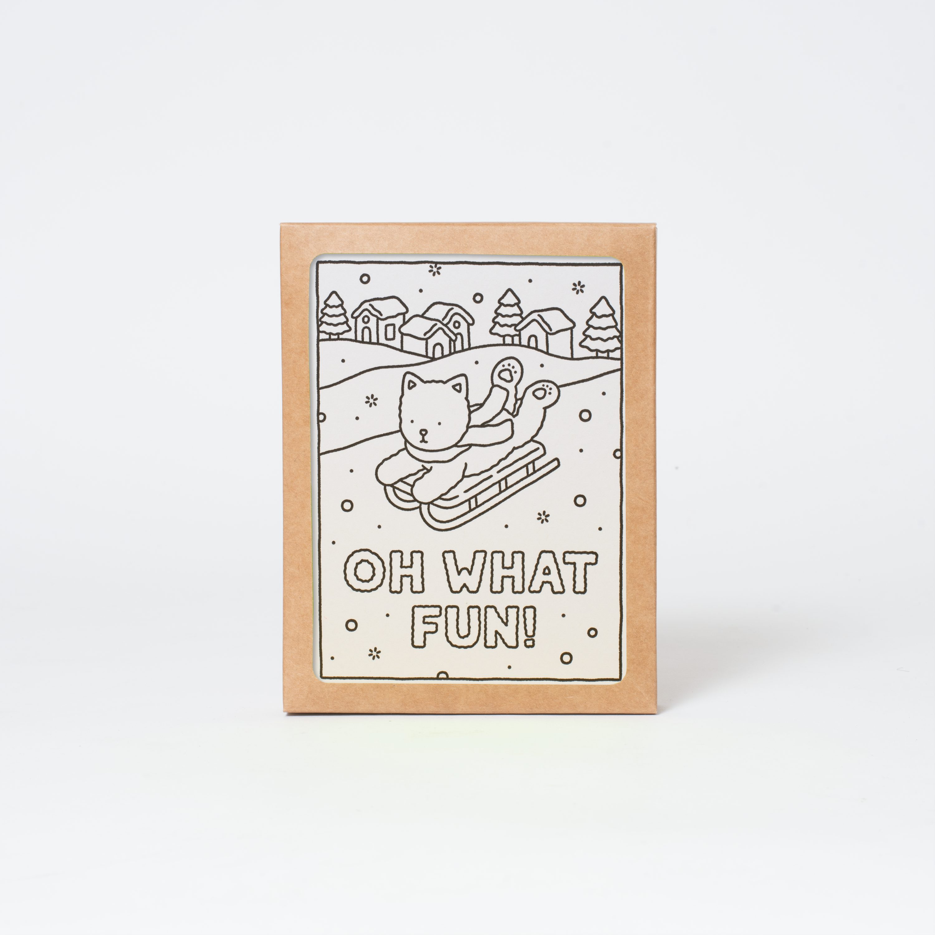 Oh What Fun! Holiday Coloring Card