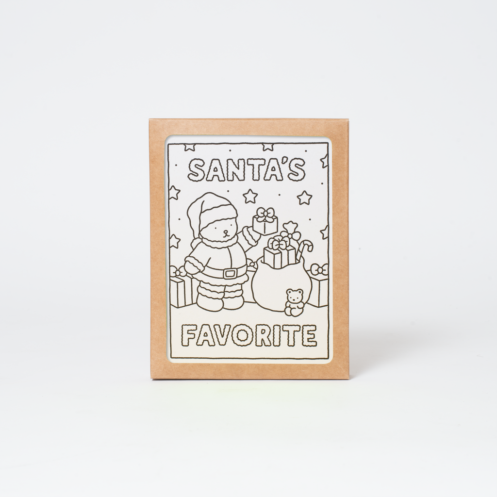 Santa's Favorite Holiday Coloring Card