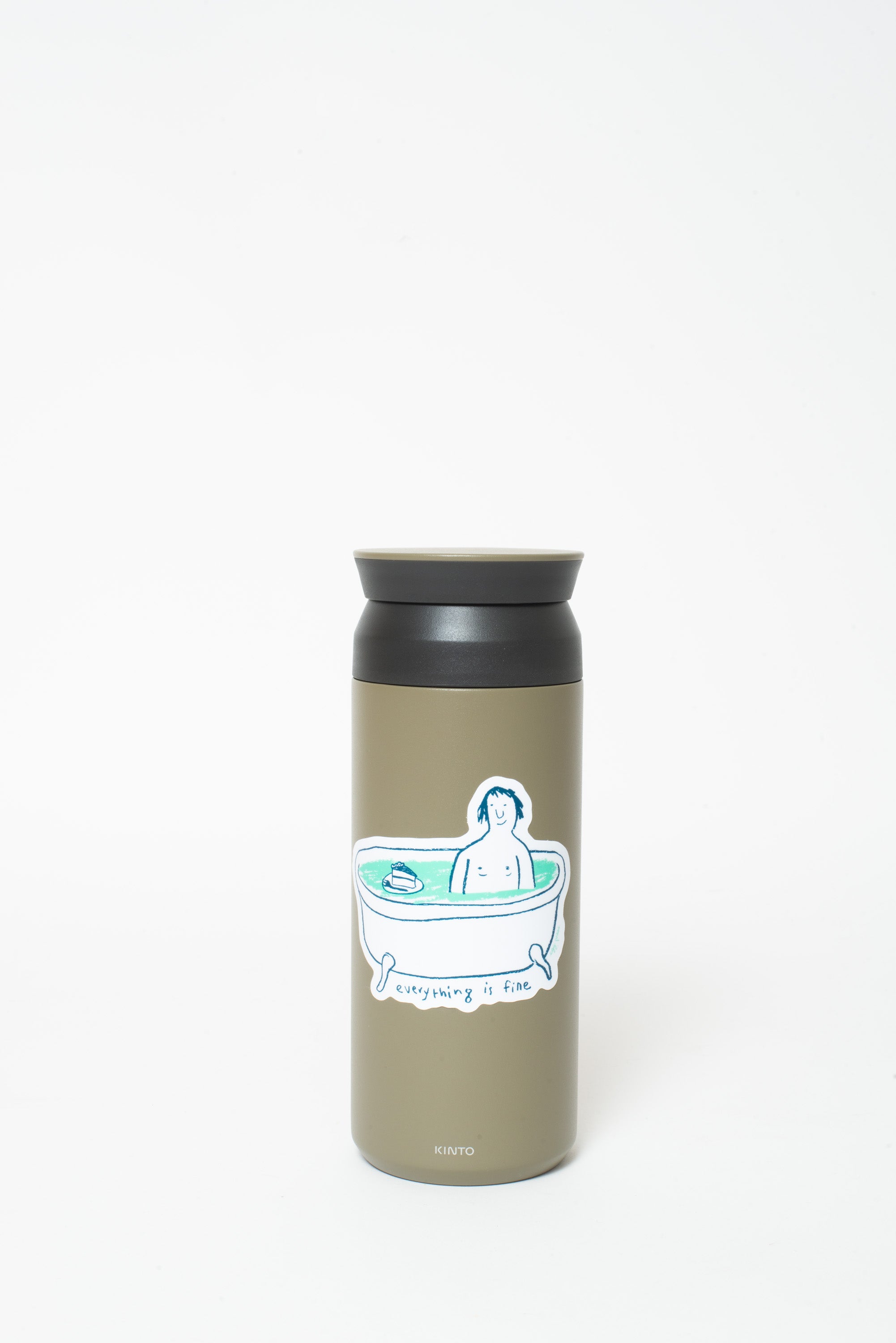 Everything Is Fine Bathtub Vinyl Sticker