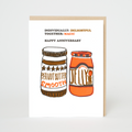 PB&J Anniversary Letterpress Greeting Card