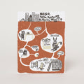 Hello From Portland Underground Letterpress Greeting Card