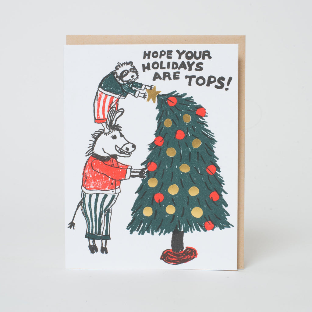 Tops Christmas Tree Holiday Card