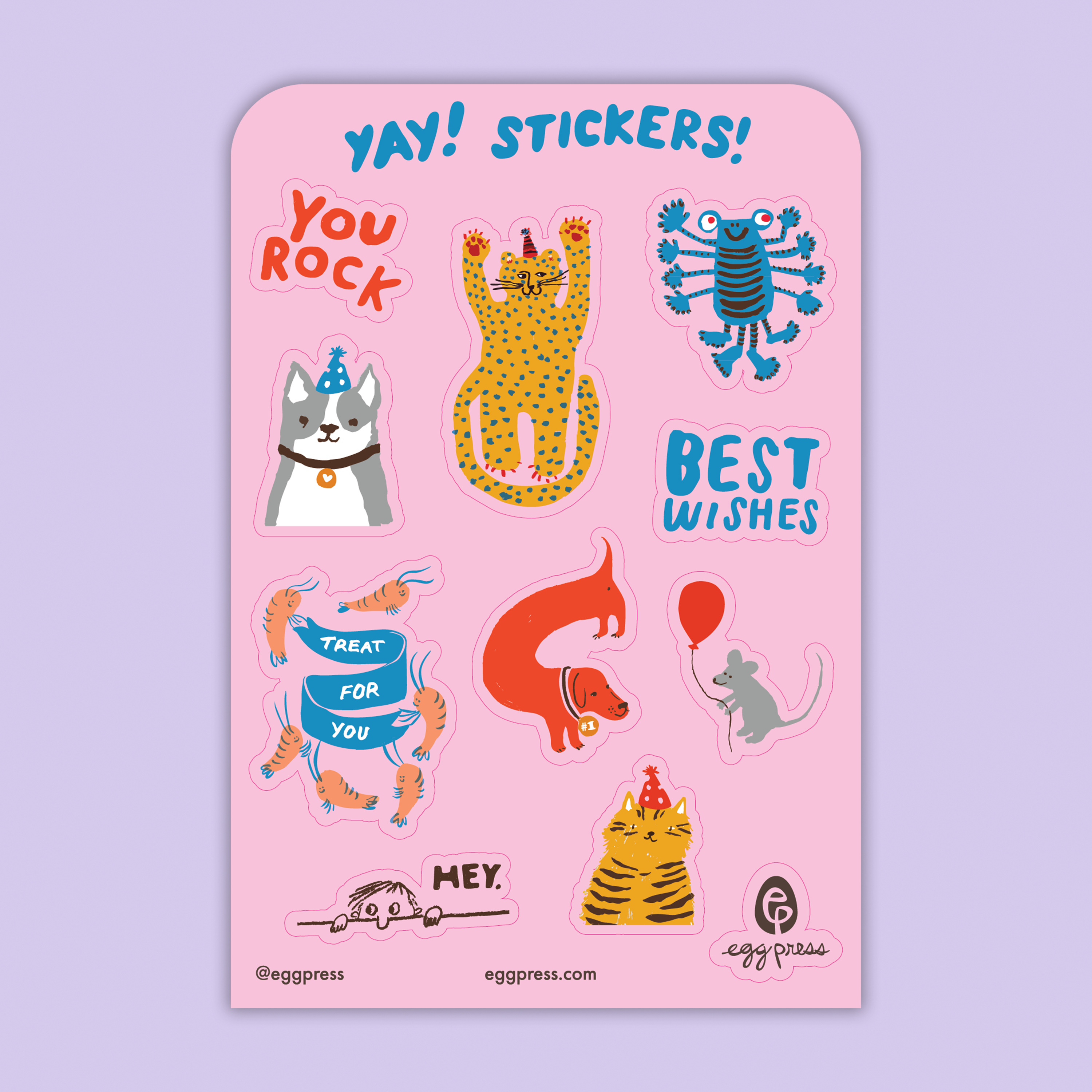 Card & Sticker Sheet Set - Me to Mew Bday