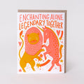 Legendary Together Wedding Letterpress Greeting Card