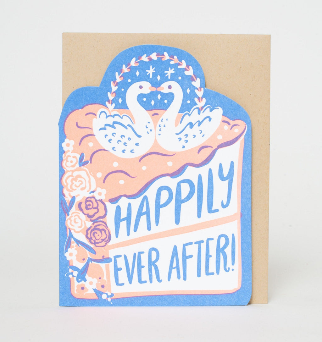 Wedding Cake Letterpress Greeting Card