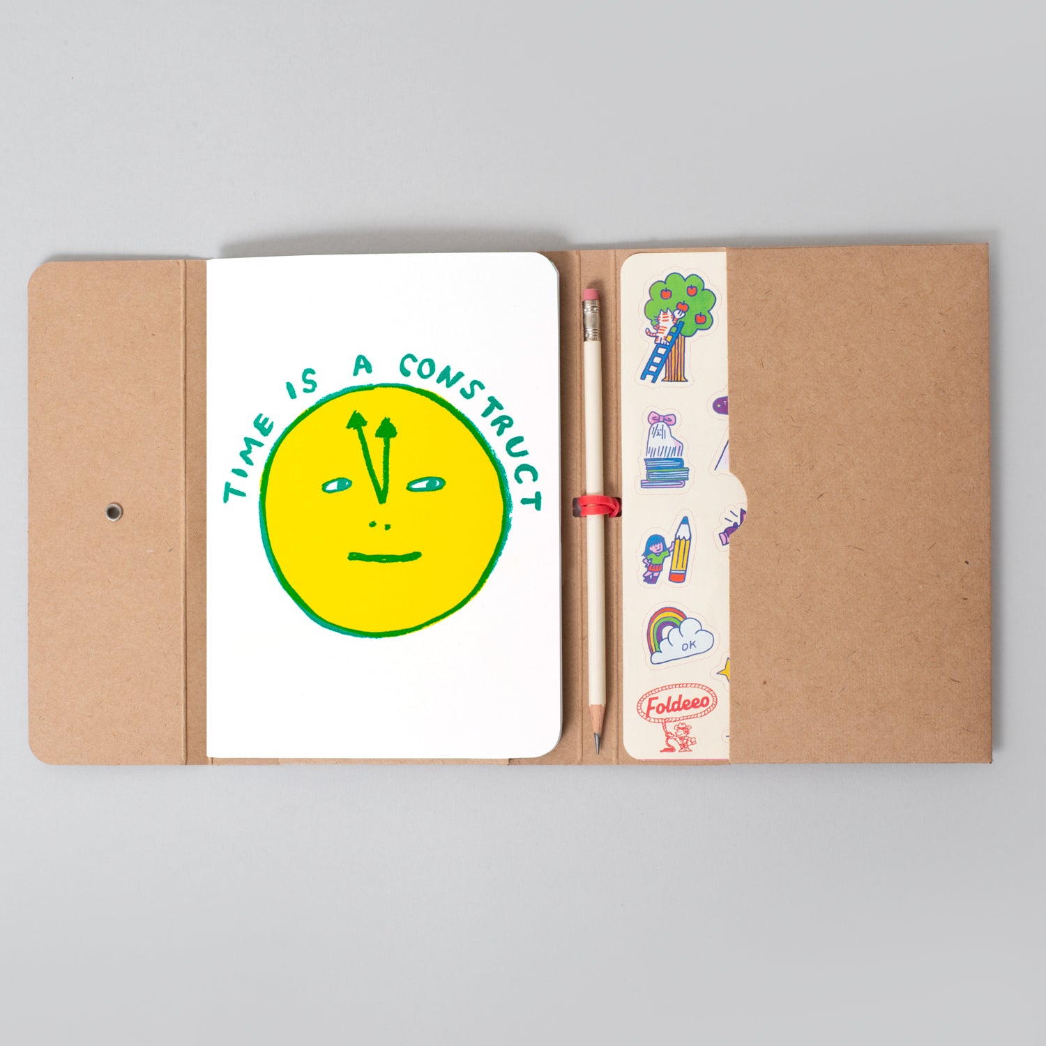 Foldeeo Notebook Folio B6 Time is a Construct