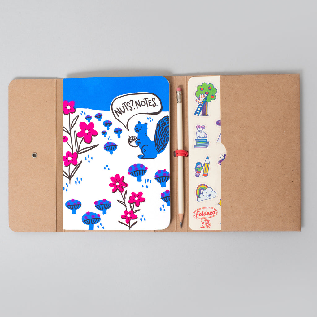 Foldeeo Notebook Folio B6 Squirrel