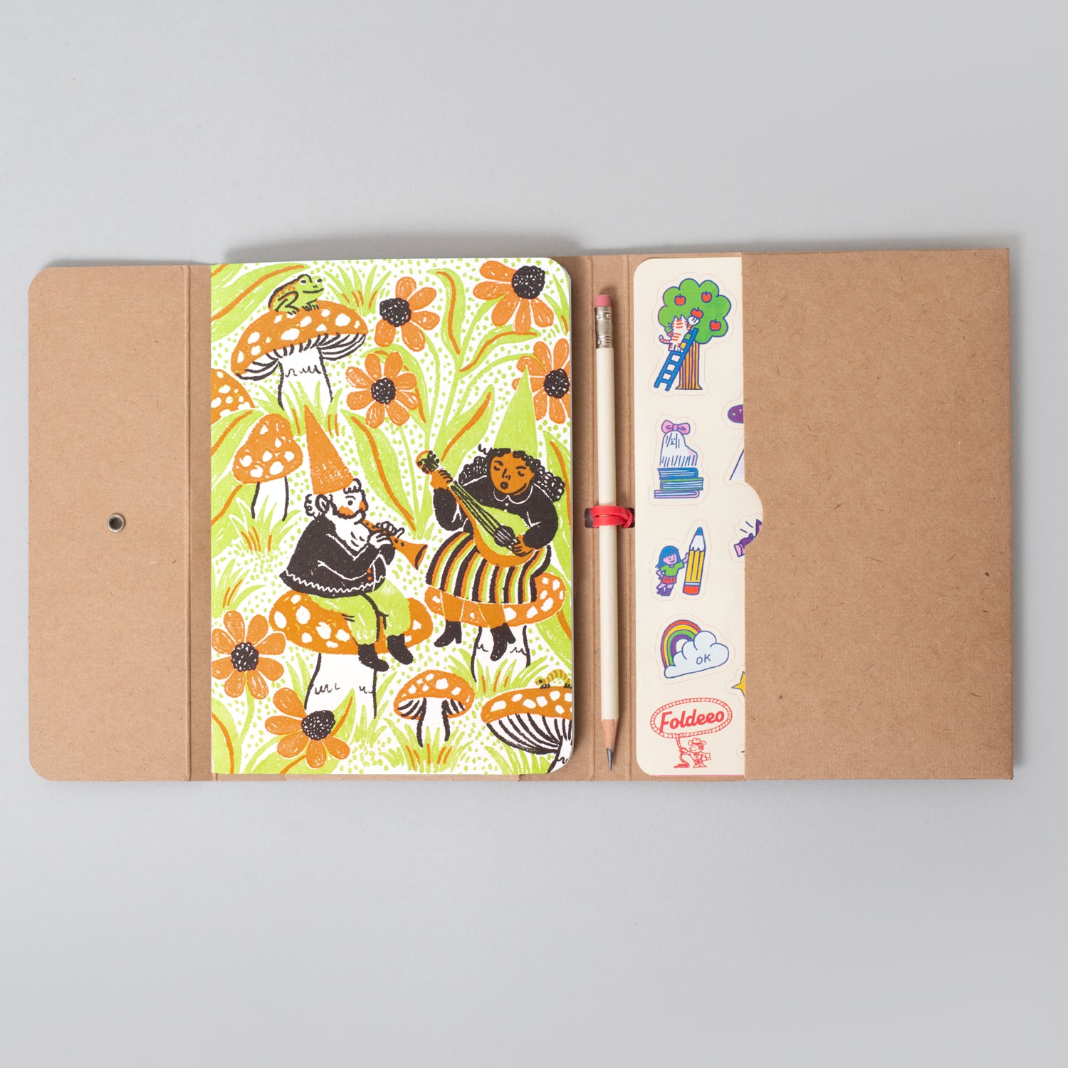 Foldeeo Notebook Folio B6 Gnome Band