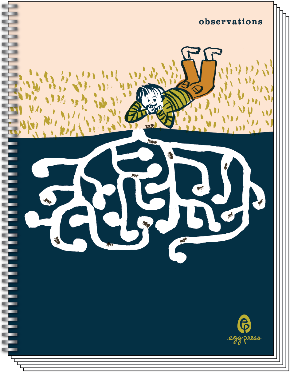 Observations Ants 6x8" Spiral Notebook Blank
