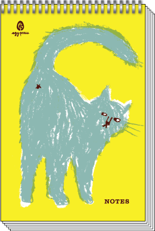 Cat Butt Notes 4x6" Spiral Notebook Blank