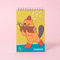Beaver Logbook 4x6" Spiral Notebook Blank