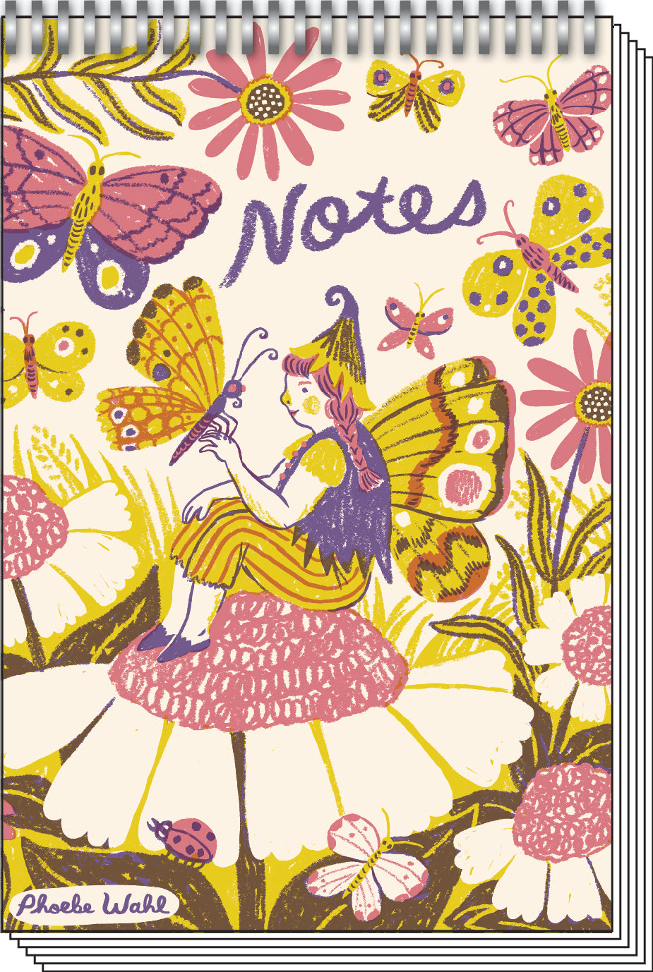 Fairy Garden 4x6" Spiral Notebook Blank
