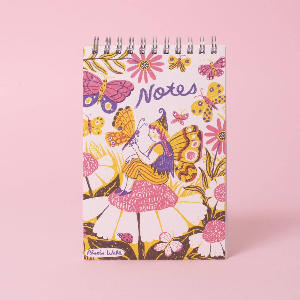 Fairy Garden 4x6" Spiral Notebook Blank