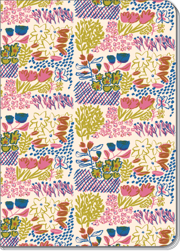Garden Plots Pattern B6 Blank Notebook