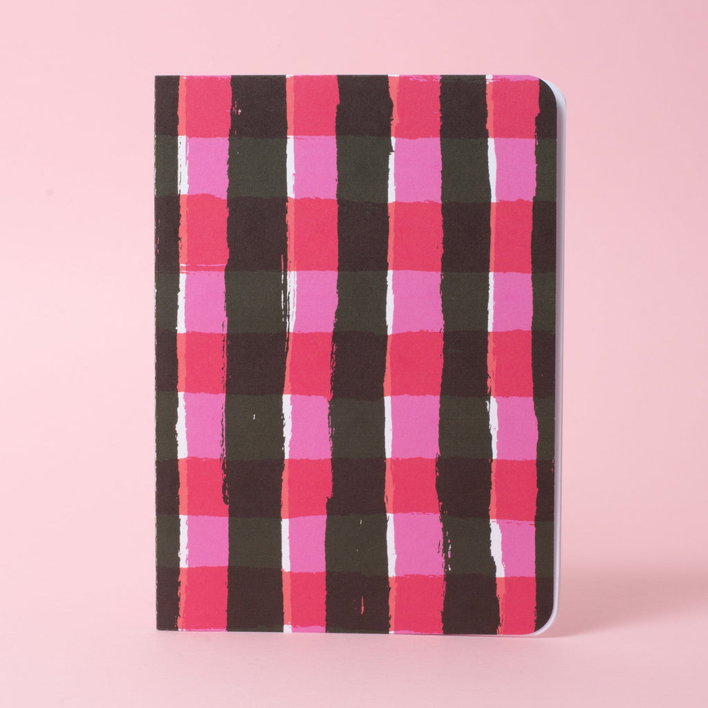 Big Gingham B6 Blank Notebook