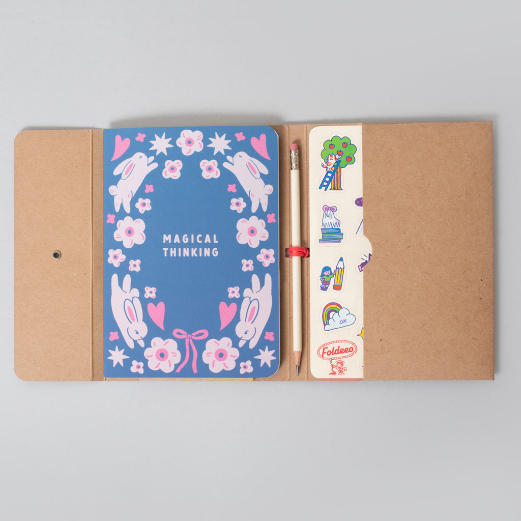 Foldeeo Notebook Folio B6 Magical Bunnies