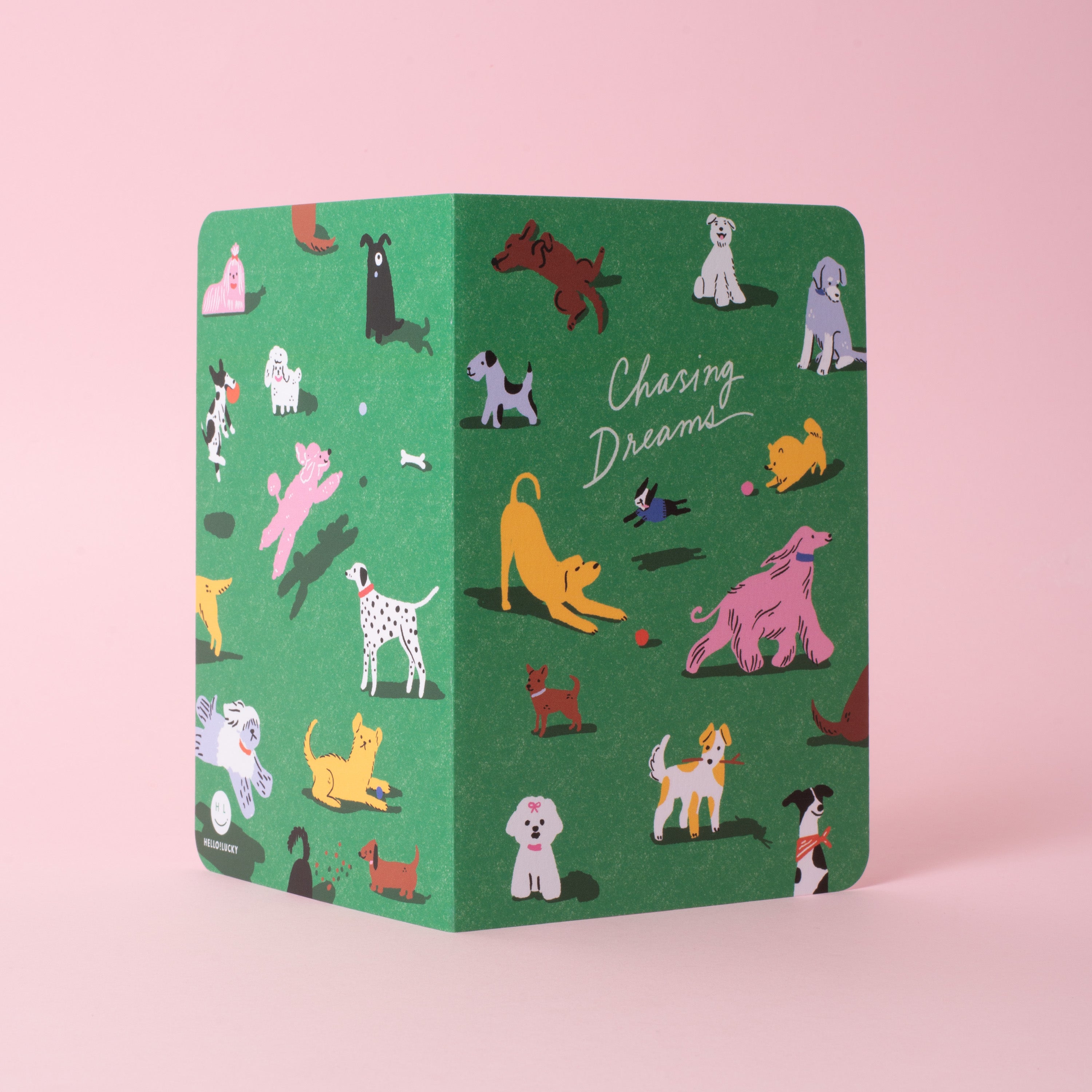 Dog Park Chasing Dreams B6 Blank Notebook