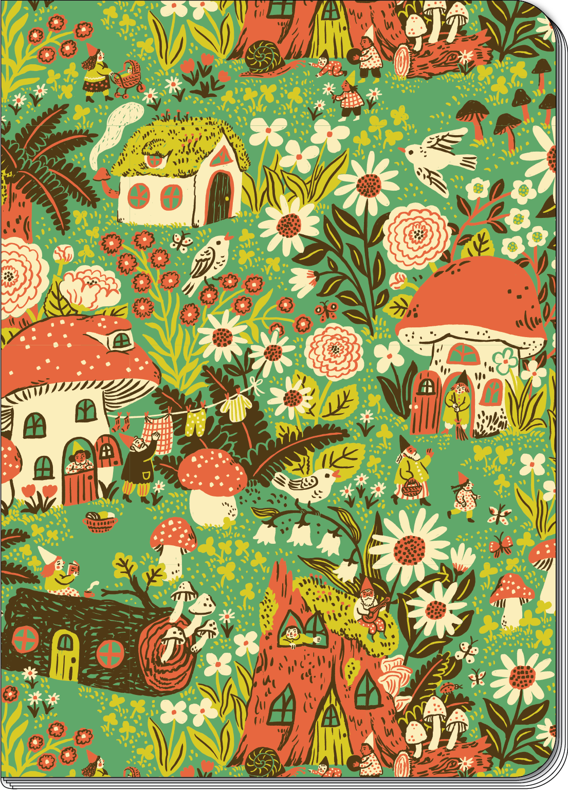 Gnome Village B6 Blank Notebook