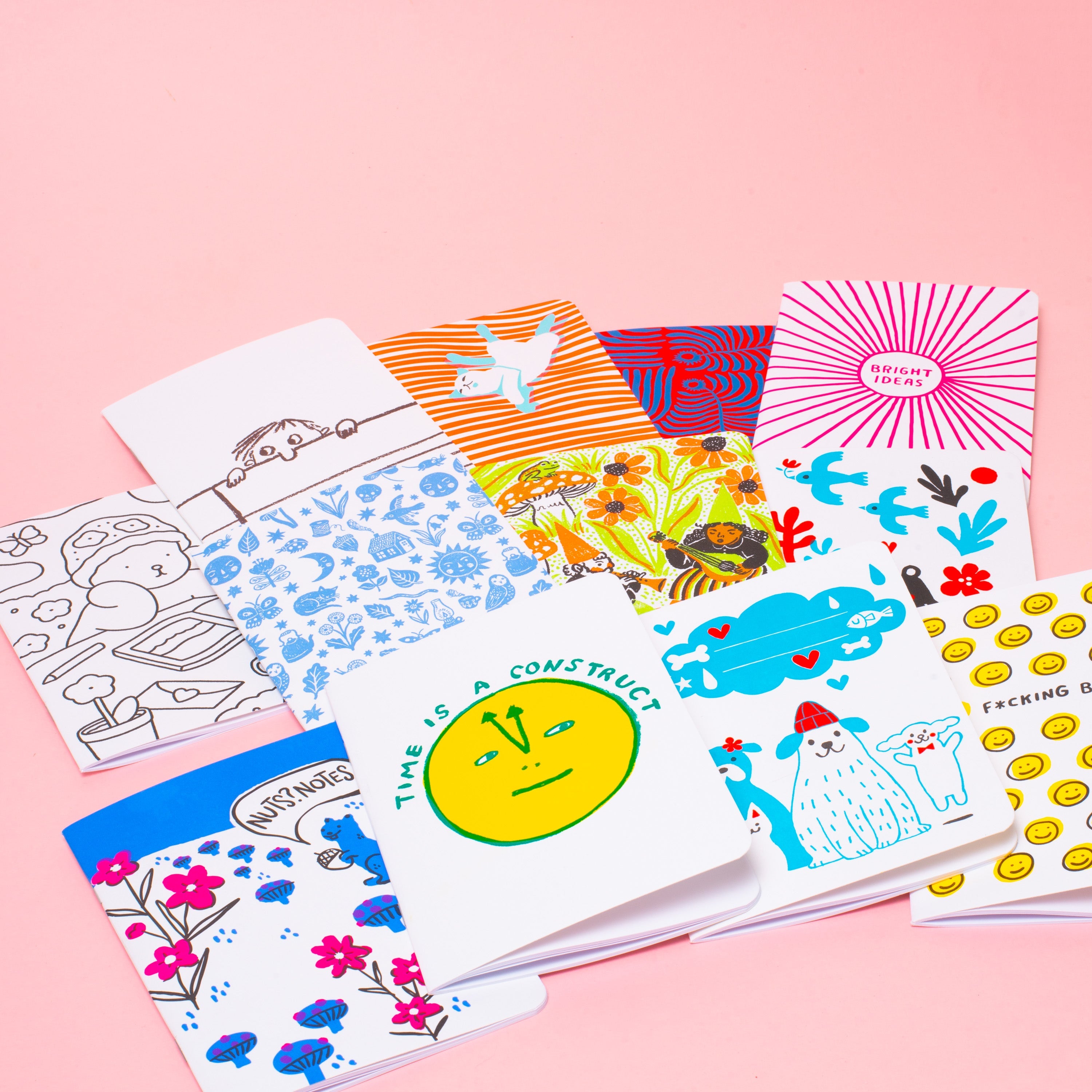 B6 Softcover Blank Notebook - Seaweed Pattern