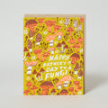 Fungi Father's Day Mushrooms Letterpress Greeting Card