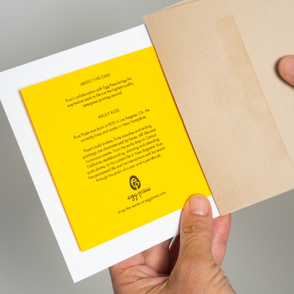 Rad Dad Skater Father's Day Letterpress Greeting Card