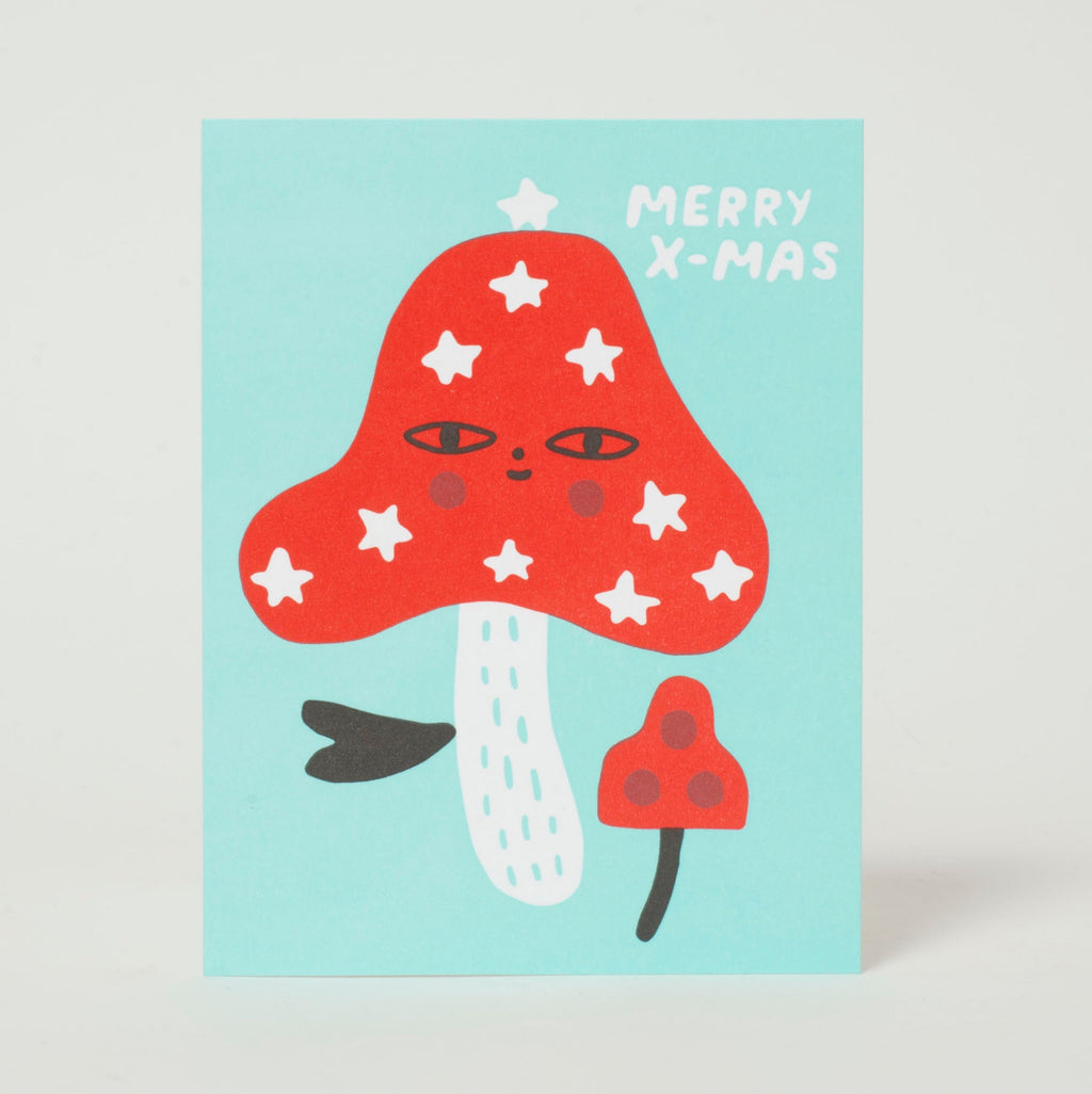 Christmas Mushroom Holiday Card