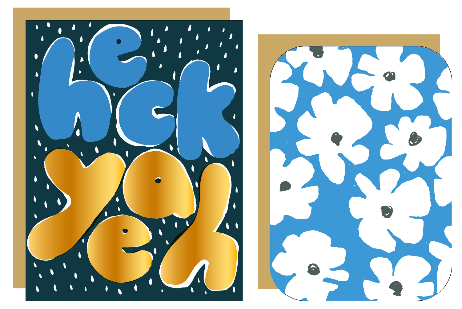 Write Me Back! Pen Pal Kit (Heck Yeah + Flowers)