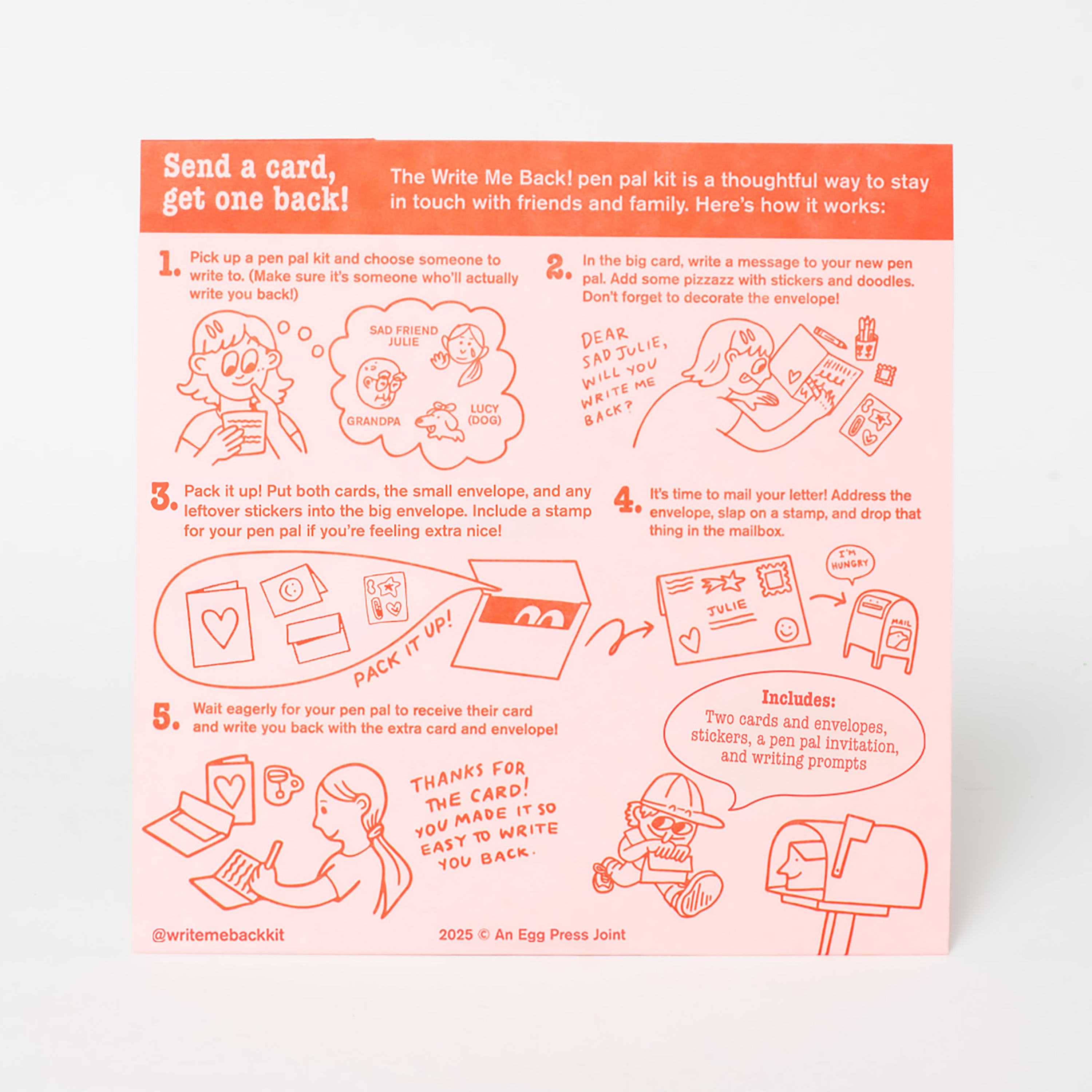 Write Me Back! Pen Pal Kit (Appreciate You + Flowers)