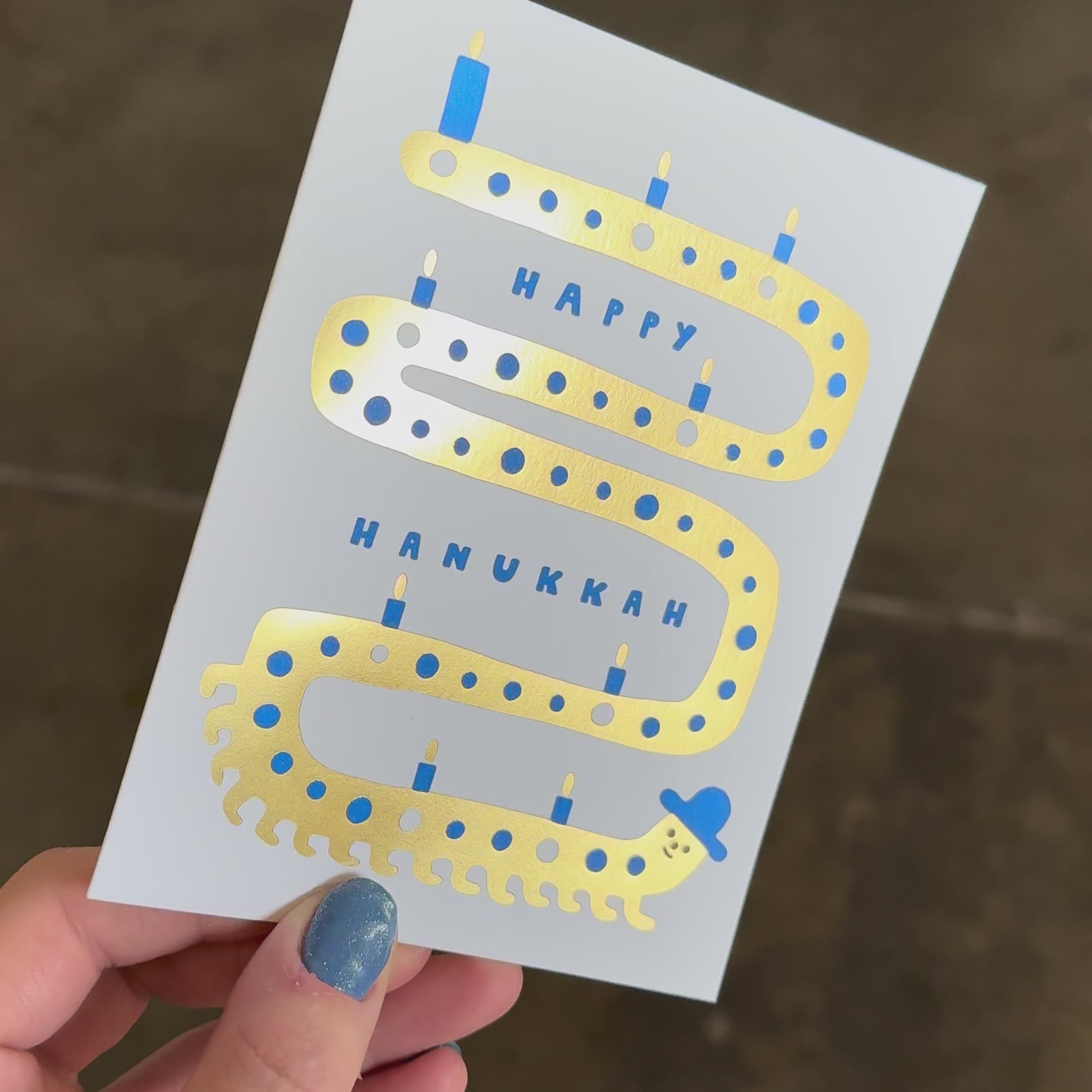 Hanukkah Menorah Worm