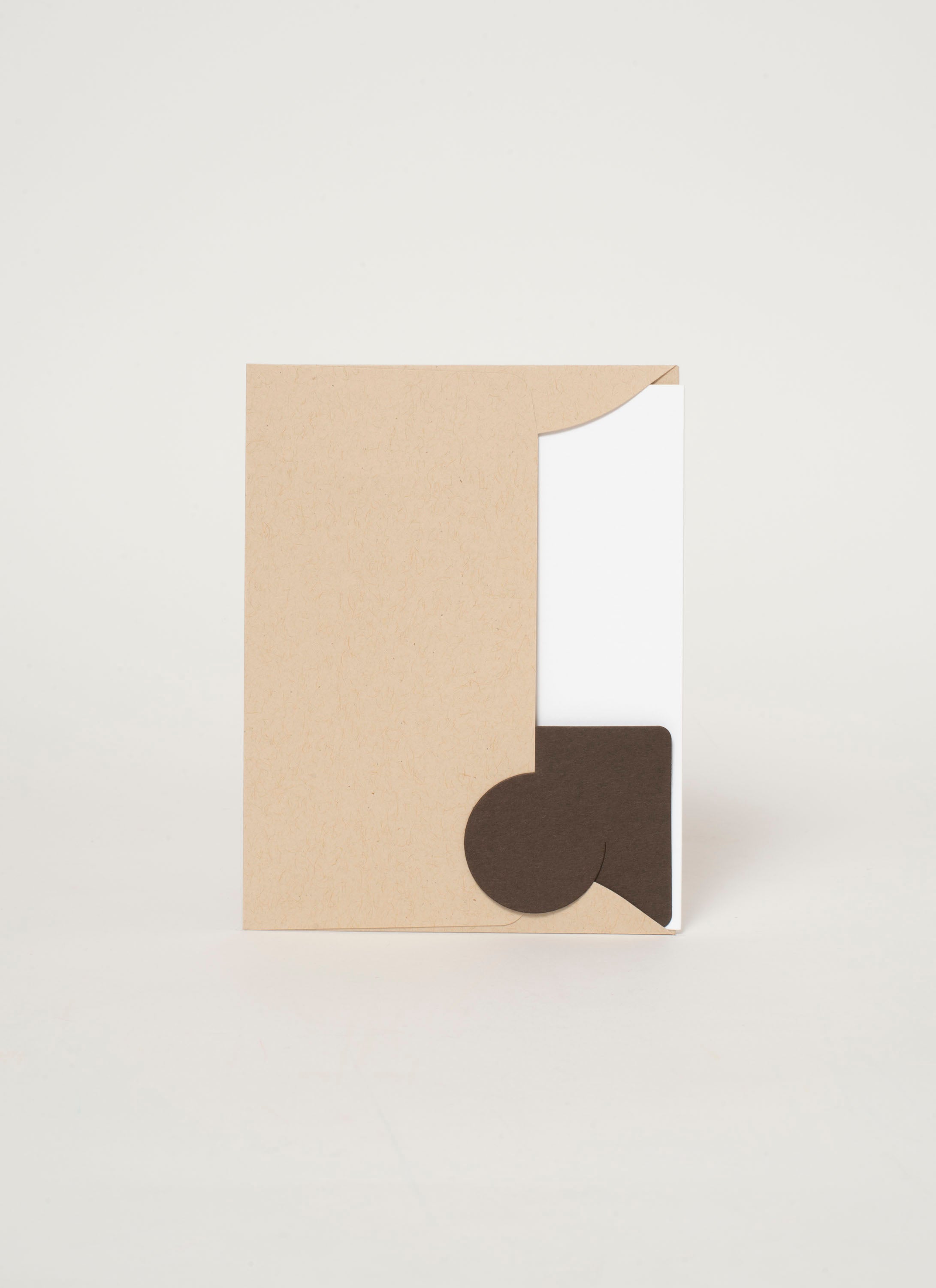 Geometric Figure Blank Letterpress Greeting Card